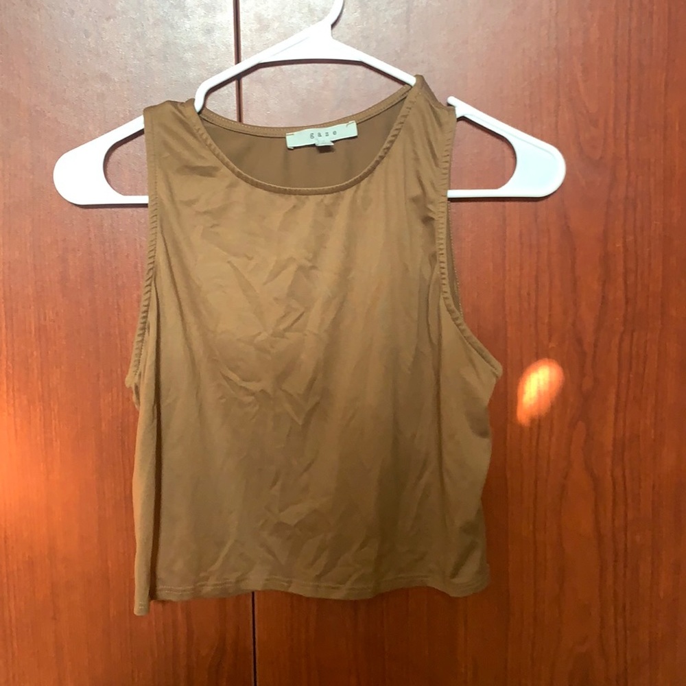 Soft brown Gaze tank top